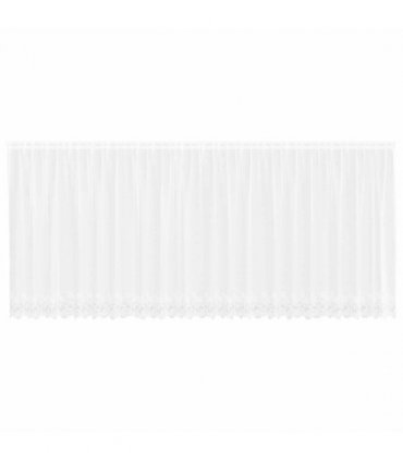 vidaXL Lace Curtain with Curtains Floral White 160 x 600 cm Polyester