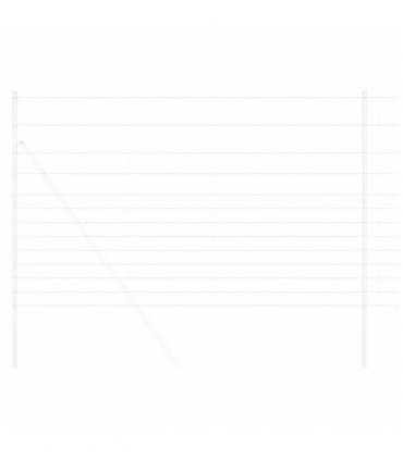 vidaXL Field Fence Silver