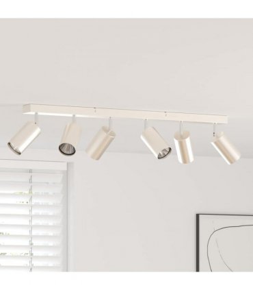 vidaXL Ceiling Spotlight with Spotlights Nickel 73 x 6 x 16 cm Metal