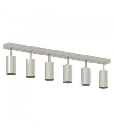 vidaXL Ceiling Spotlight with Spotlights Nickel 73 x 6 x 16 cm Metal
