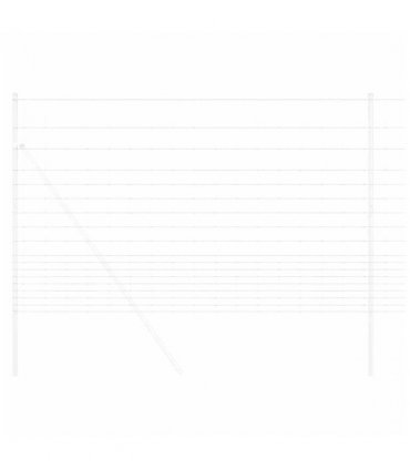 vidaXL Field Fence Silver