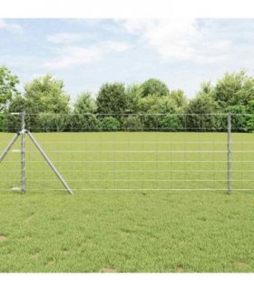 vidaXL Wild Fence Hot Dip Galvanized 1000 x 80 x 0.18 cm Iron