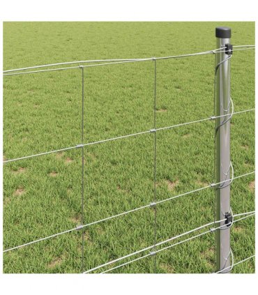 vidaXL Wild Fence Hot Dip Galvanized 1000 x 80 x 0.18 cm Iron