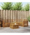 vidaXL Sectional Sofa Set 6 pcs Natural Solid Acacia Wood