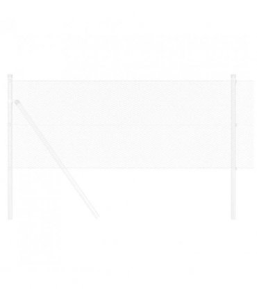 vidaXL Hexagon Fence Silver 0.8 x 50 m Galvanised steel