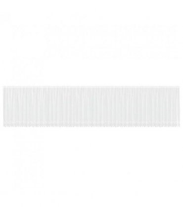 vidaXL Lace Curtain with Curtains Floral White 180 x 1200 cm Polyester