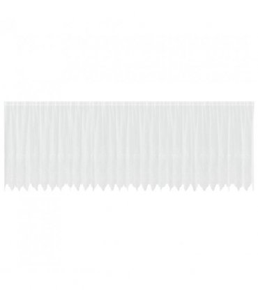 vidaXL Lace Curtain with Curtains Floral White 140 x 750 cm Polyester