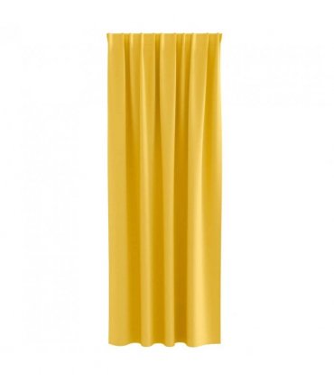 vidaXL Blackout Curtains with Rings 2 pcs Mustard Yellow 225 x 140 cm
