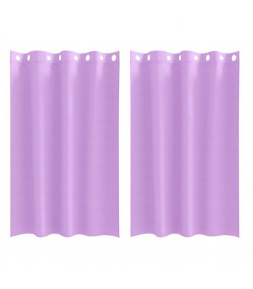 vidaXL Blackout Curtains with Rings 2 pcs Purple 175 x 140 cm