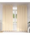 vidaXL Blackout Curtains with Rings 2 pcs Cream 245 x 140 cm Polyester