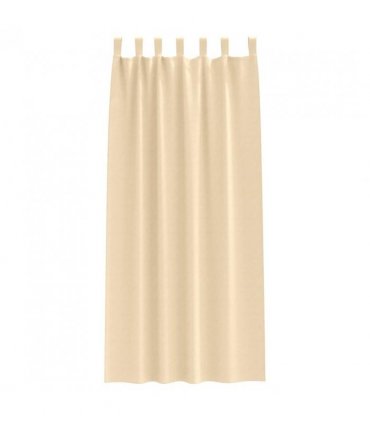 vidaXL Blackout Curtains with Rings 2 pcs Cream 245 x 140 cm Polyester