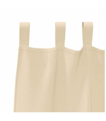 vidaXL Blackout Curtains with Rings 2 pcs Cream 245 x 140 cm Polyester