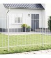 vidaXL Garden Fence Woerden White 170 x 165 cm Powder-Coated Steel