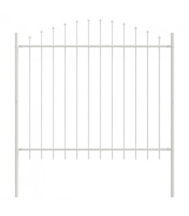 vidaXL Garden Fence Woerden White 170 x 165 cm Powder-Coated Steel