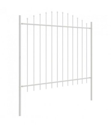 vidaXL Garden Fence Woerden White 170 x 165 cm Powder-Coated Steel