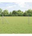 vidaXL Field Fence Silver