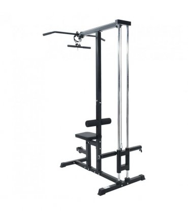 vidaXL Lat Pulldown Machine Manual Black 110 x 70 x 187 cm
