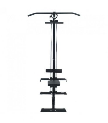 vidaXL Lat Pulldown Machine Manual Black 110 x 70 x 187 cm