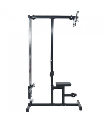 vidaXL Lat Pulldown Machine Manual Black 110 x 70 x 187 cm
