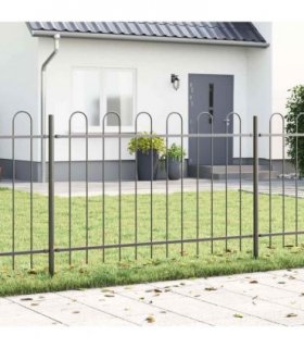 vidaXL Garden Fence BOXTEL Grey