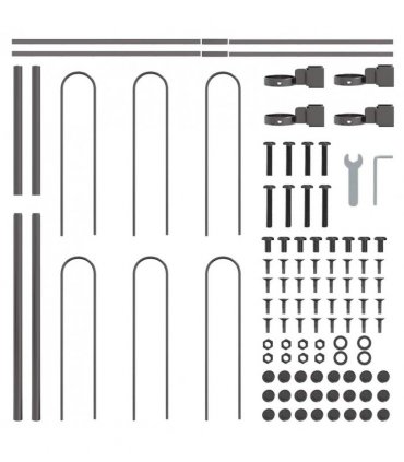 vidaXL Garden Fence BOXTEL Grey