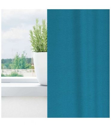 vidaXL Blackout Curtains with Rings 2 pcs Turquoise 245 x 140 cm