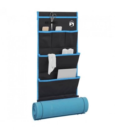 vidaXL Storage Bag with Storage Black and Blue 91 x 47.5 cm Oxford