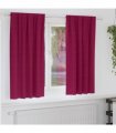 vidaXL Blackout Curtains with Rings 2 pcs Wine Red 175 x 140 cm