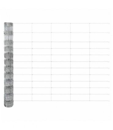 vidaXL Field Fence Silver