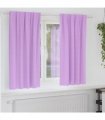 vidaXL Blackout Curtains with Rings 2 pcs Purple 175 x 140 cm