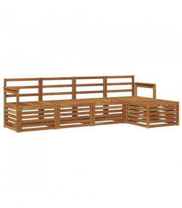 vidaXL Outdoor Sofa Set 5 pcs Natural