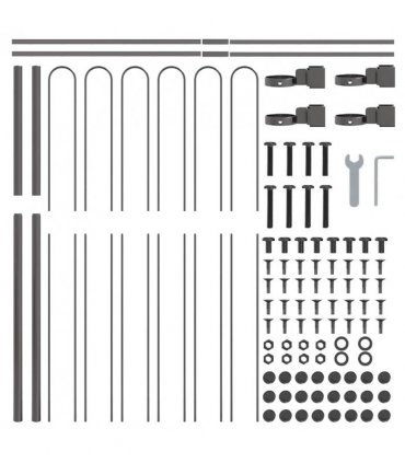 vidaXL Garden Fence BOXTEL Grey