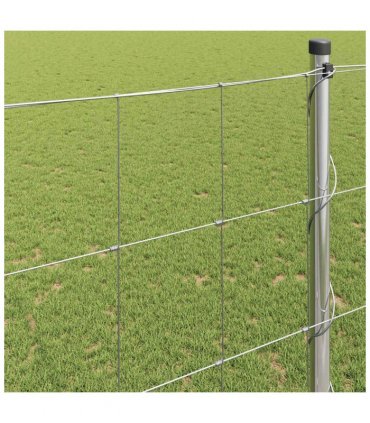 vidaXL Field Fence Silver