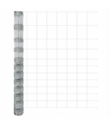 vidaXL Field Fence Silver
