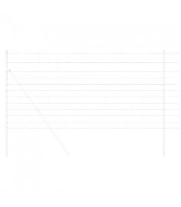 vidaXL Field Fence Silver