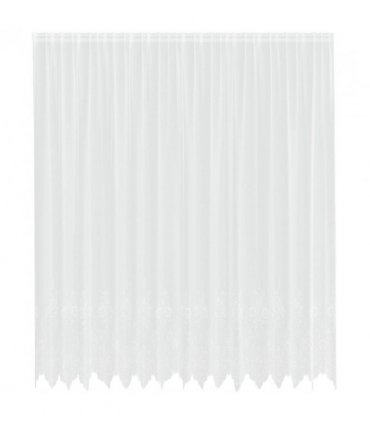 vidaXL Lace Curtain with Curtains Floral White 280 x 400 cm Polyester