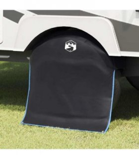 vidaXL Wheel Cover Black and Blue 108 x 76 cm Oxford