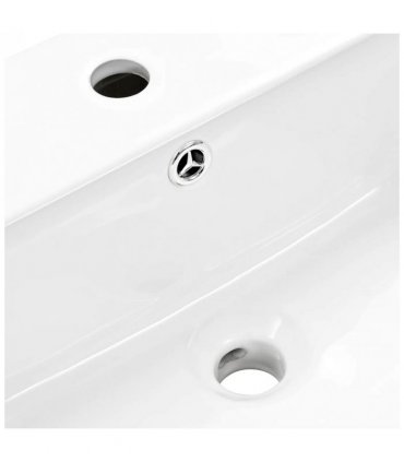 vidaXL Wall-mounted Basin Ceramic White 500x450x410 mm