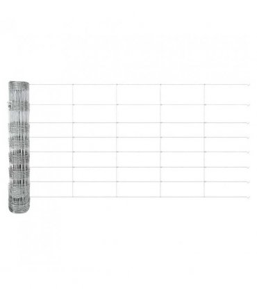 vidaXL Field Fence Silver