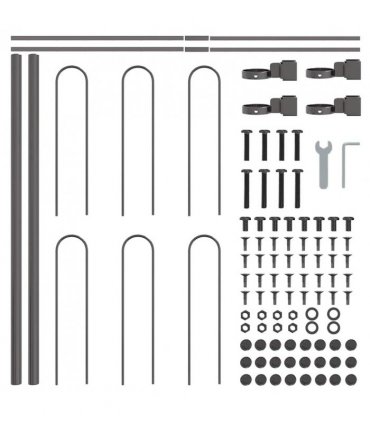 vidaXL Garden Fence BOXTEL Grey