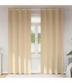 vidaXL Blackout Curtains with Rings 2 pcs Cream 260 x 140 cm Polyester