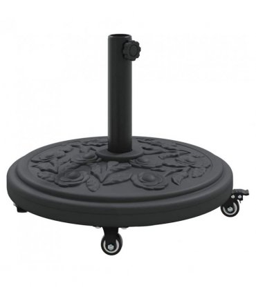 vidaXL Parasol Base Art Deco Black Ø 45 x 39.5 cm Iron
