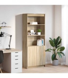 vidaXL Highboard Sonoma Oak 70x35x180 cm Engineered Wood