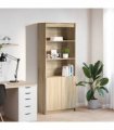 vidaXL Highboard Sonoma Oak 70x35x180 cm Engineered Wood