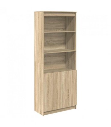 vidaXL Highboard Sonoma Oak 70x35x180 cm Engineered Wood