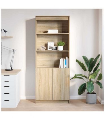 vidaXL Highboard Sonoma Oak 70x35x180 cm Engineered Wood