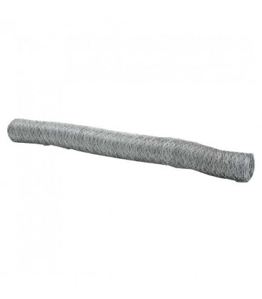 vidaXL Hexagon Fence Silver 1.2 x 10 m Galvanised steel