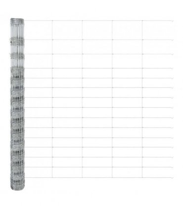 vidaXL Field Fence Silver