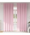 vidaXL Blackout Curtains with Rings 2 pcs Baby Pink 260 x 140 cm