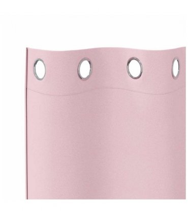 vidaXL Blackout Curtains with Rings 2 pcs Baby Pink 245 x 140 cm